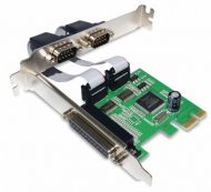 PLACA PCI-EX 1X PARARELA 2X SERIAL FEASSO JPP04 VE